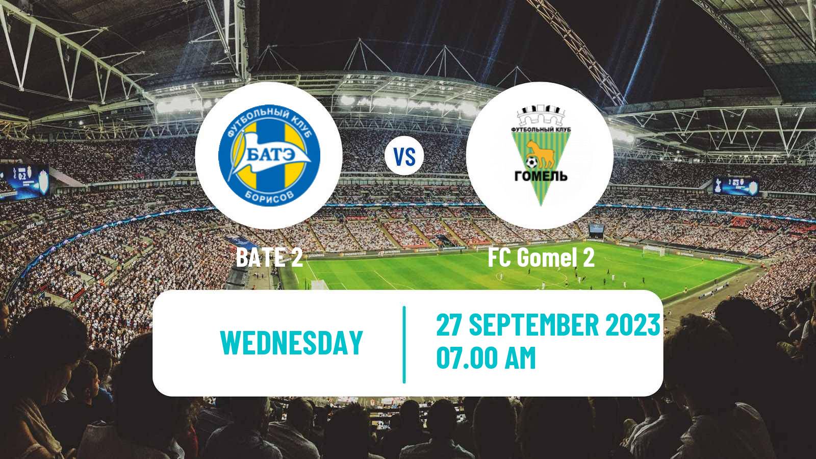 Soccer Belarusian Vysshaya Liga Reserve BATE 2 - Gomel 2