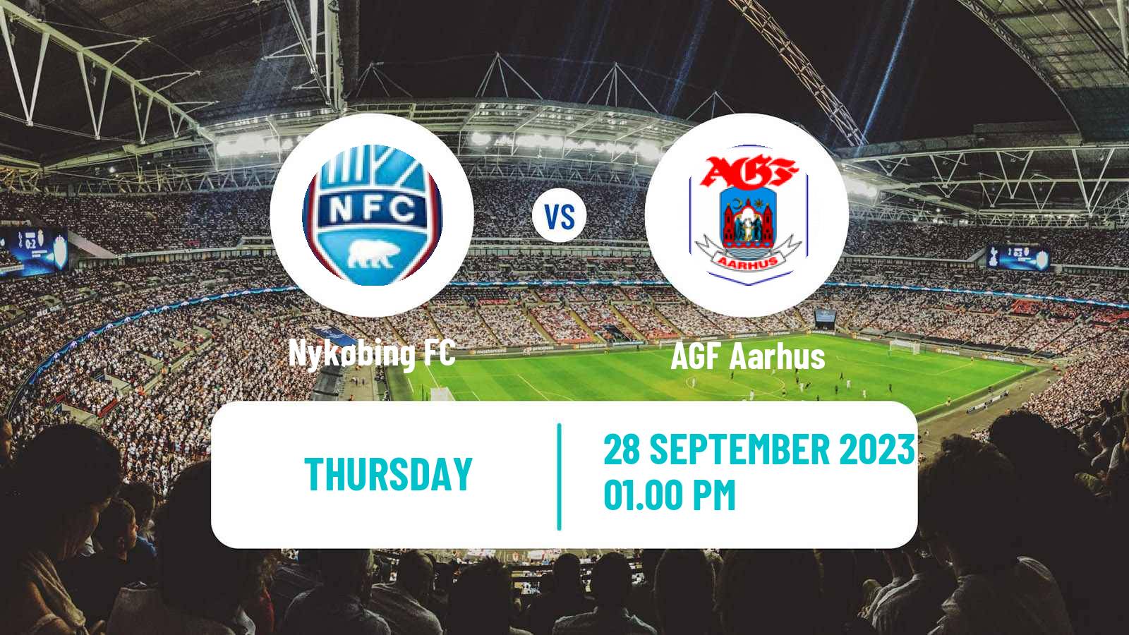 Football Danish Landspokal Cup Nykøbing - AGF Aarhus