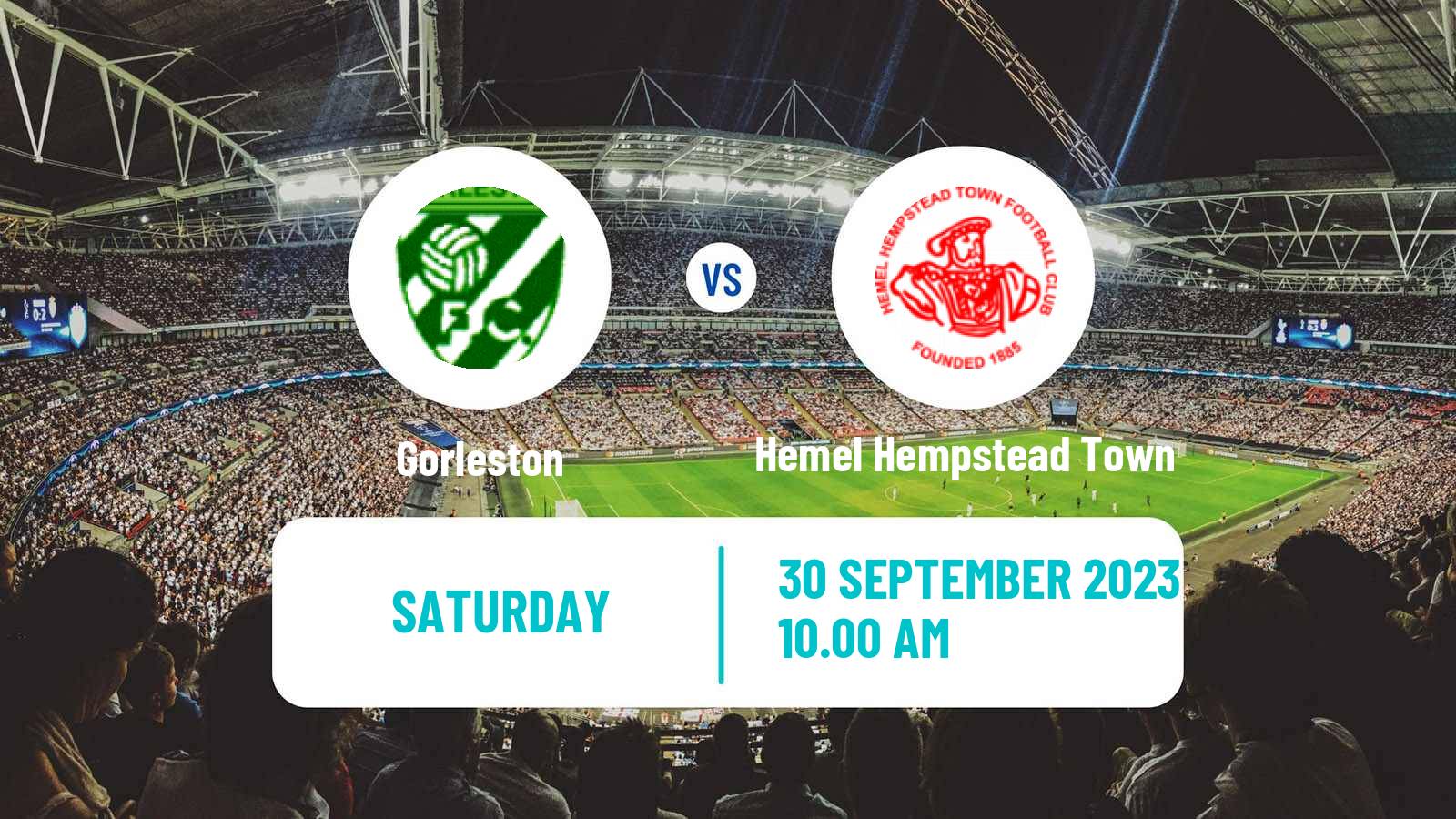Soccer English FA Cup Gorleston - Hemel Hempstead Town