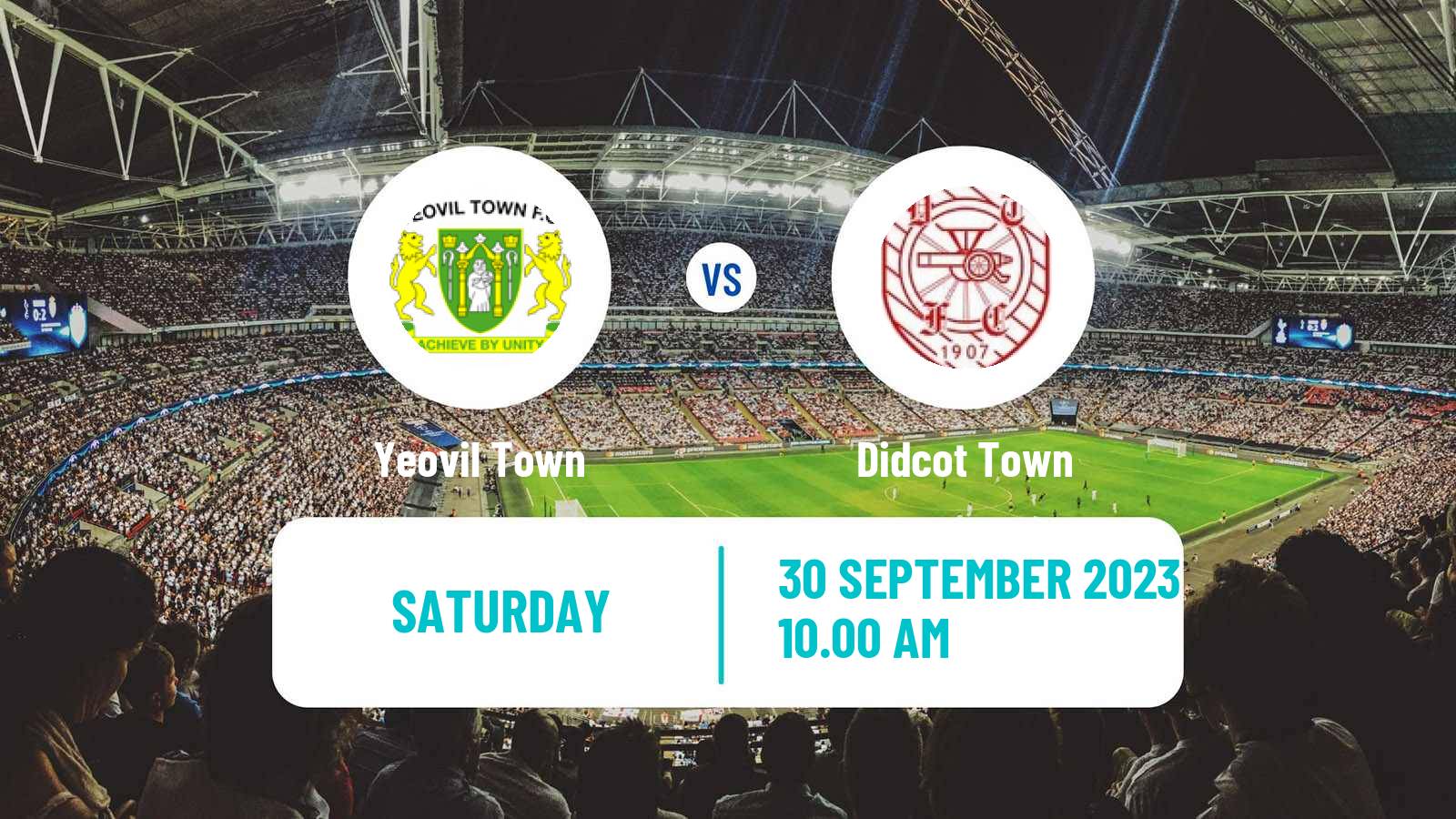Soccer English FA Cup Yeovil Town - Didcot Town