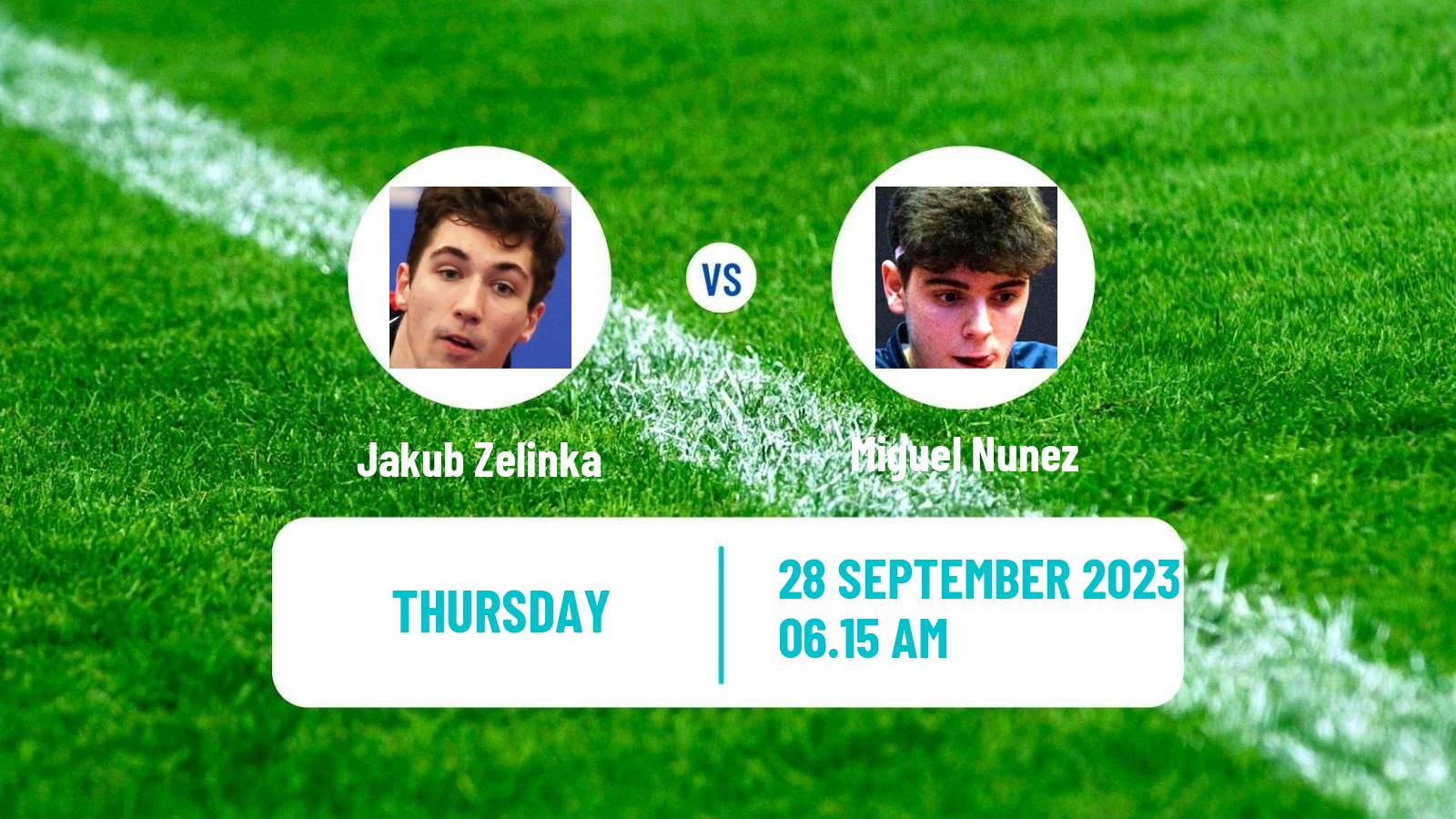 Table tennis Tt Star Series Men Jakub Zelinka - Miguel Nunez
