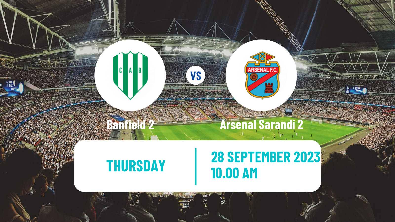 Football Argentinian Reserve League Banfield 2 - Arsenal Sarandí 2
