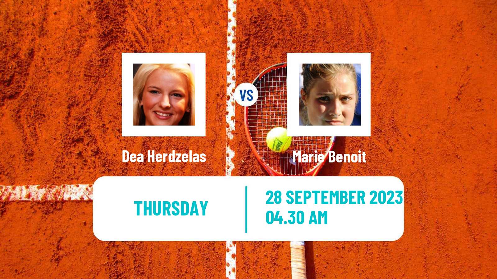 Tennis ITF W40 Kursumlijska Banja Women Dea Herdzelas - Marie Benoit