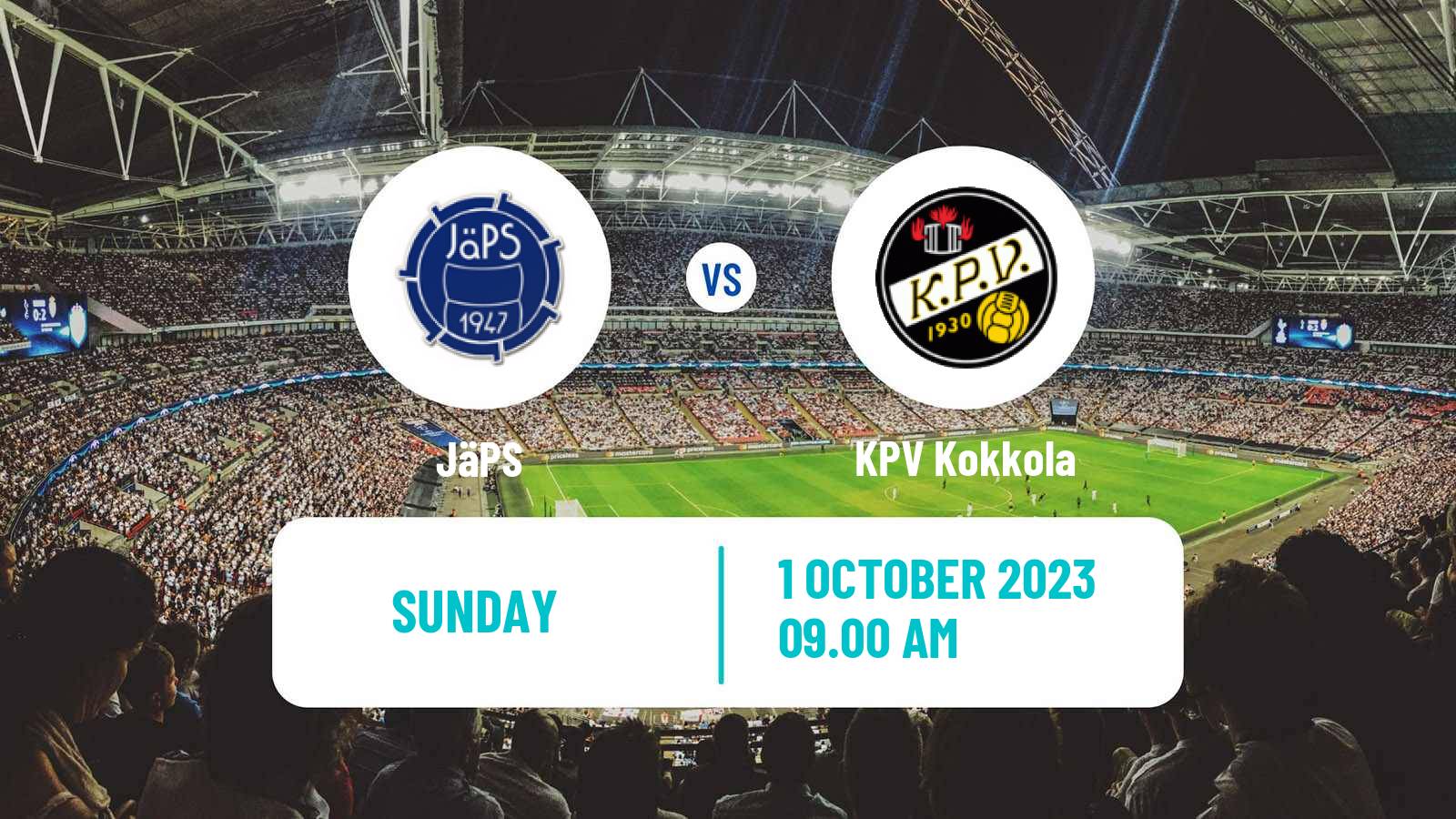 Soccer Finnish Ykkonen JäPS - KPV Kokkola