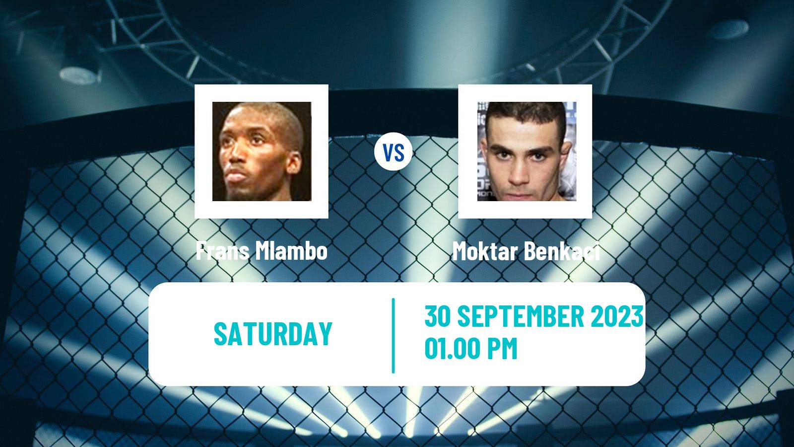 MMA Bantamweight Pfl Men Frans Mlambo - Moktar Benkaci