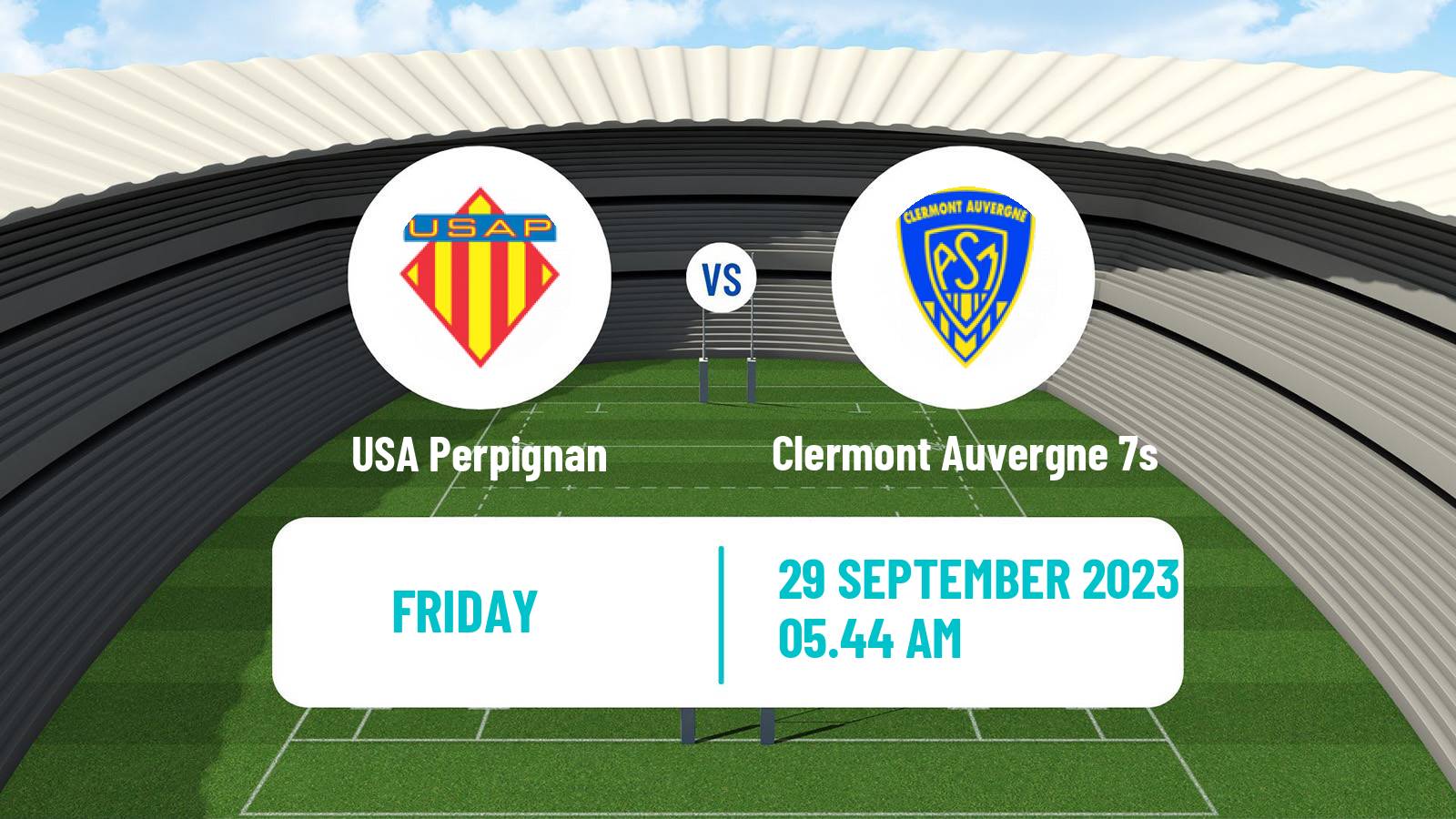 Rugby union French Supersevens 3 USA Perpignan - Clermont Auvergne 7s