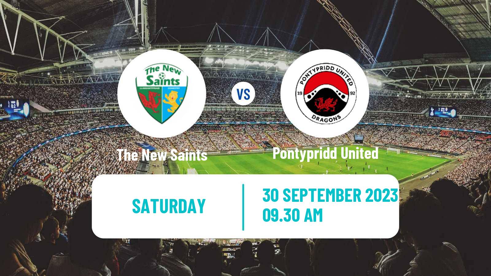 Soccer Welsh Cymru Premier The New Saints - Pontypridd United