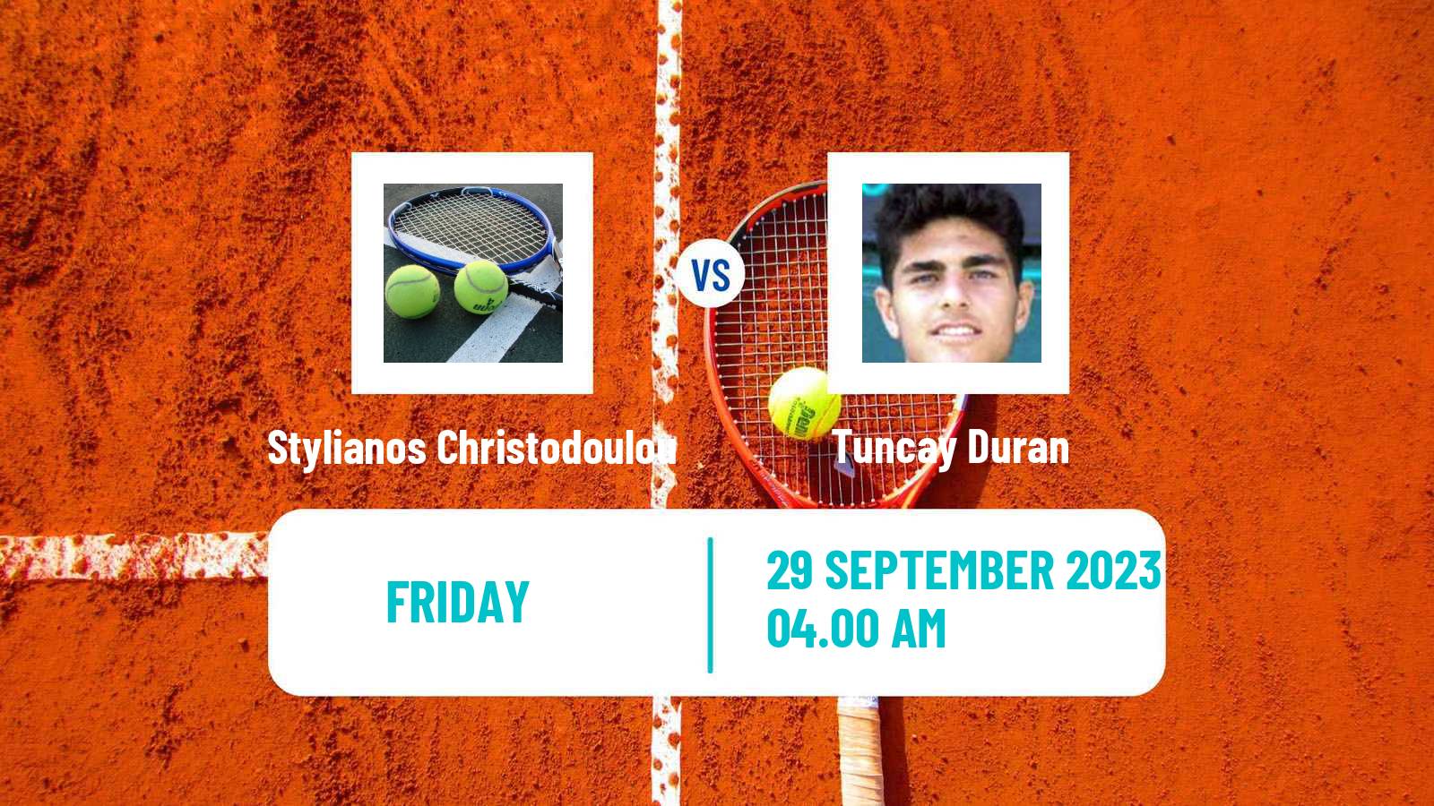 Tennis ITF M15 Sharm Elsheikh 11 Men Stylianos Christodoulou - Tuncay Duran