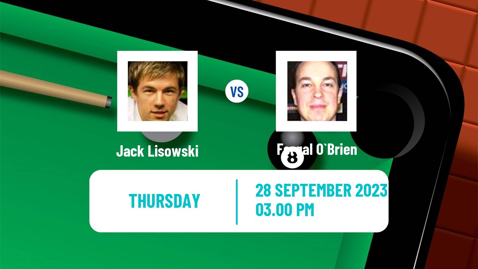 Snooker British Open Jack Lisowski - Fergal O`Brien