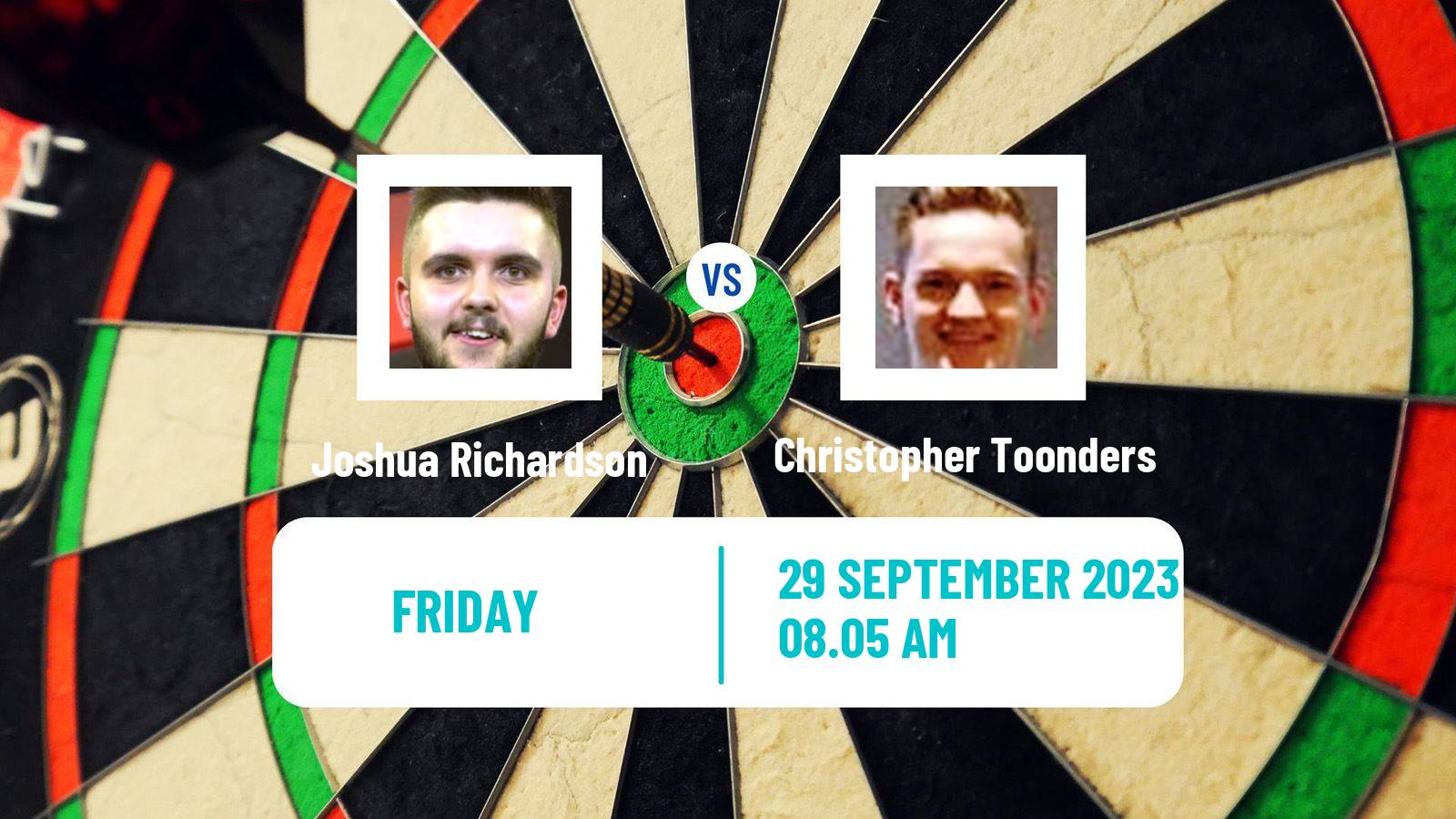 Darts Modus Super Series Joshua Richardson - Christopher Toonders