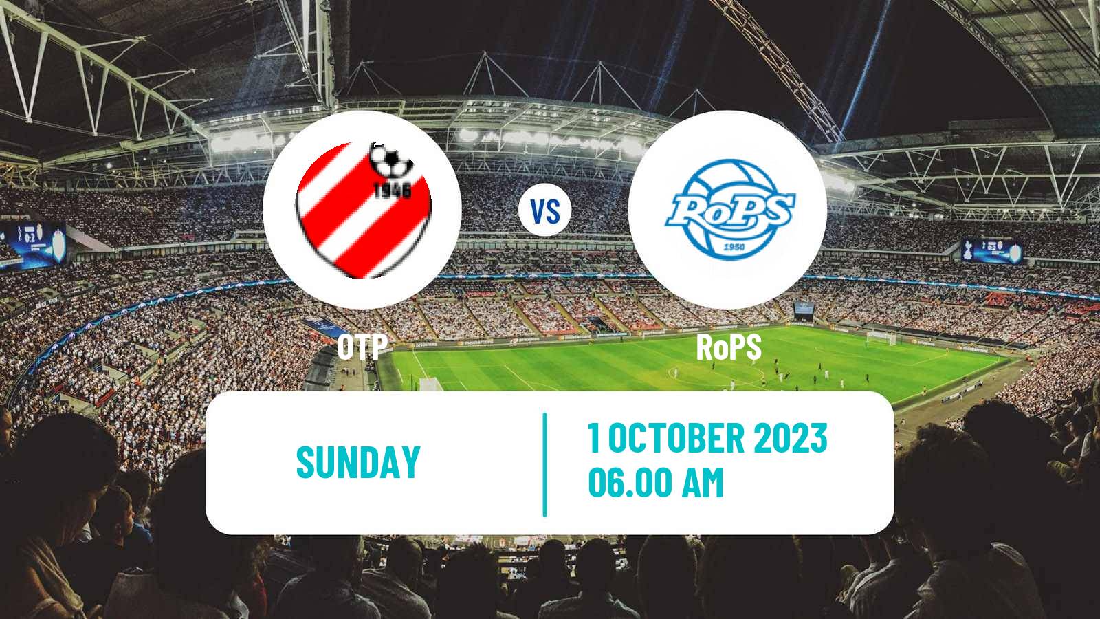 Soccer Finnish Kakkonen Group C OTP - RoPS
