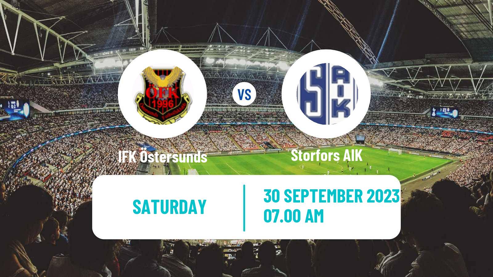 Soccer Swedish Division 2 - Norrland IFK Östersunds - Storfors