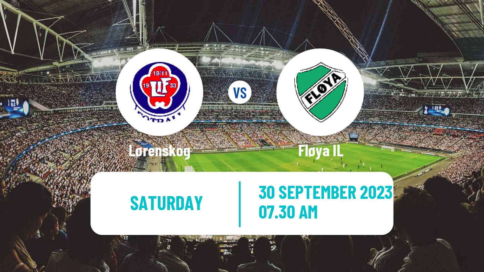 Soccer Norwegian Division 3 - Group 6 Lørenskog - Fløya