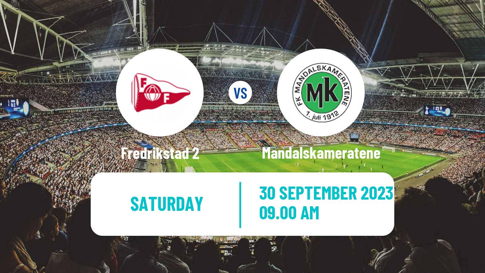 Soccer Norwegian Division 3 - Group 4 Fredrikstad 2 - Mandalskameratene