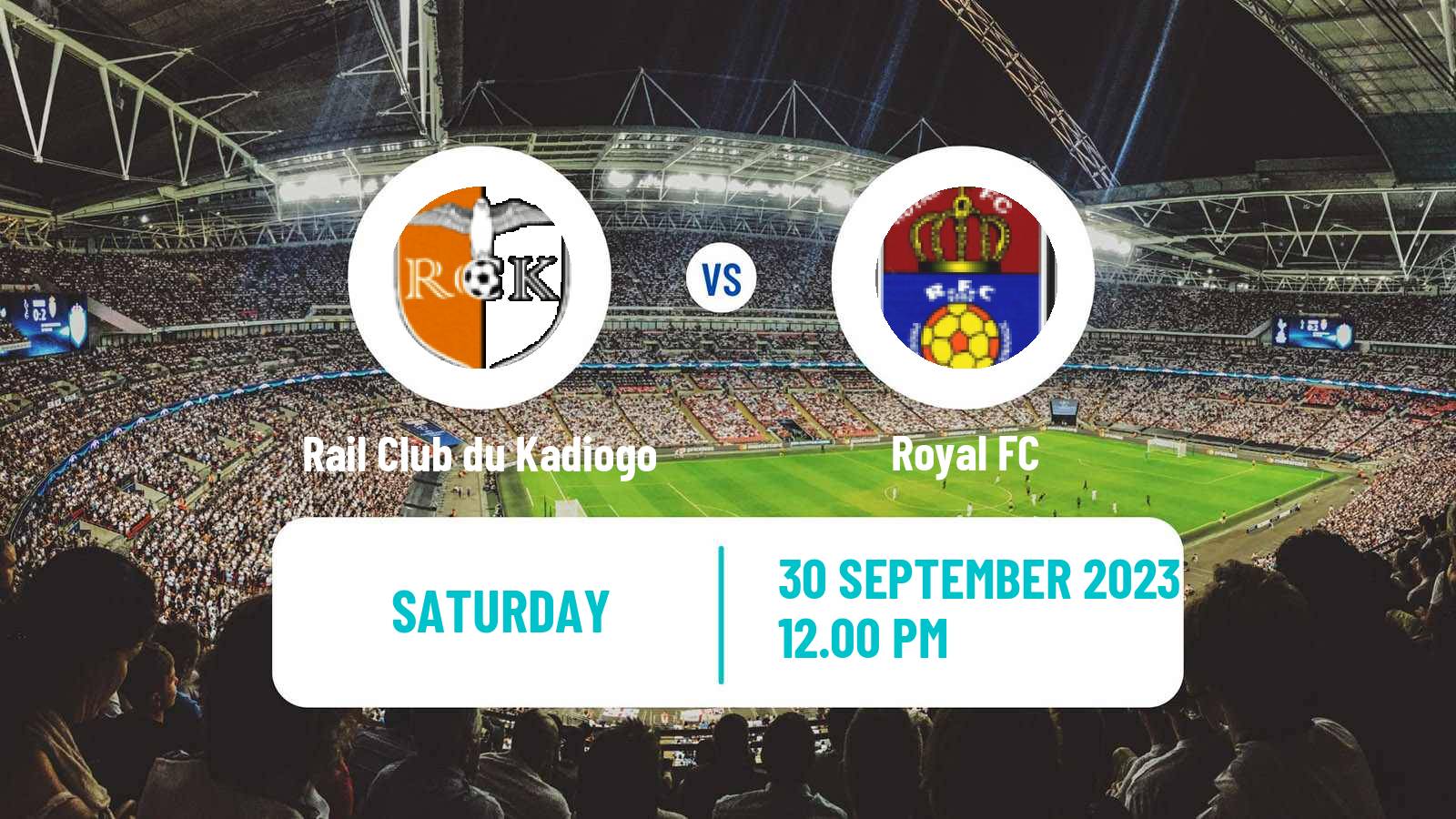 Soccer Burkina Faso Premier League Rail Club du Kadiogo - Royal FC