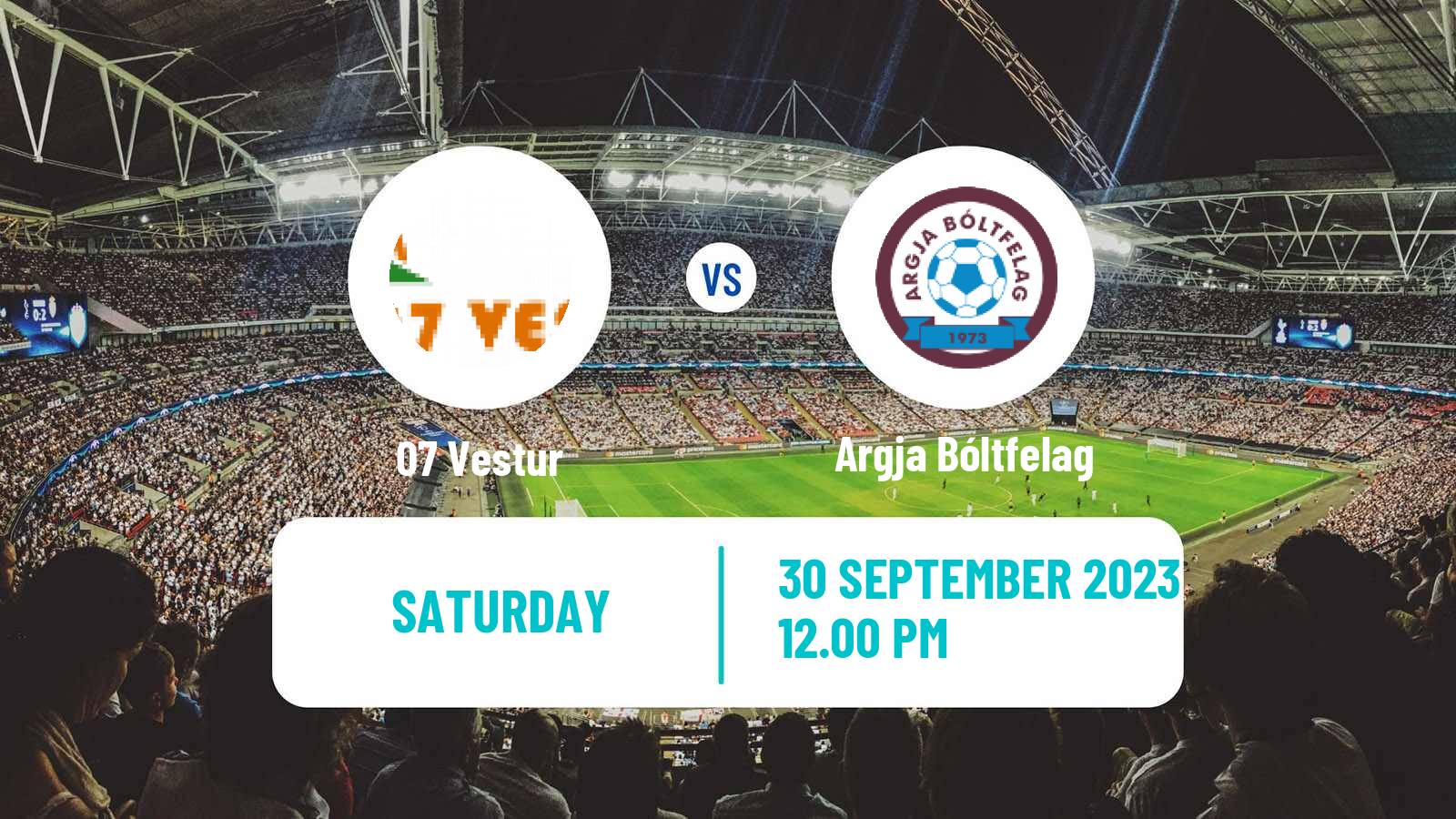 Soccer Faroe Islands Premier League 07 Vestur - Argja Bóltfelag