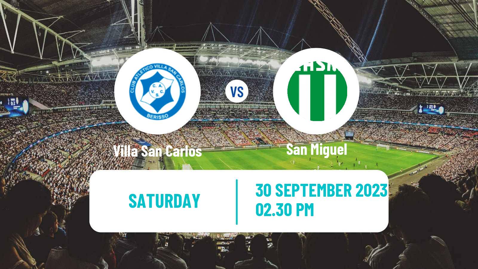 Soccer Argentinian Primera B Villa San Carlos - San Miguel