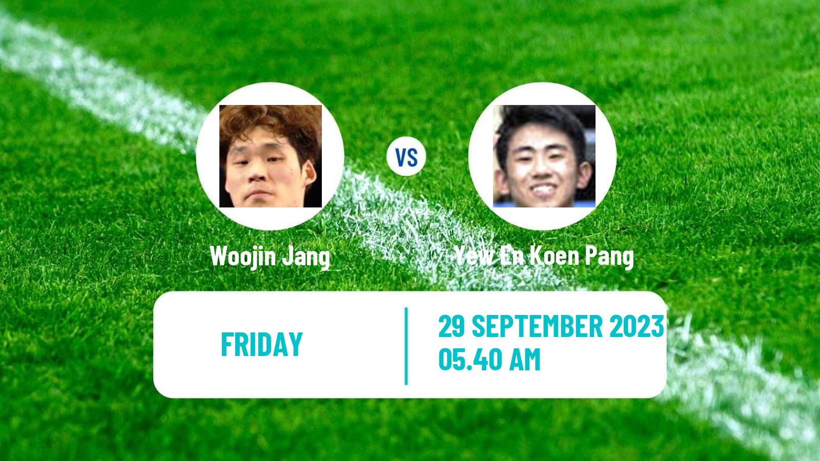 Table tennis Asian Games Men Woojin Jang - Yew En Koen Pang
