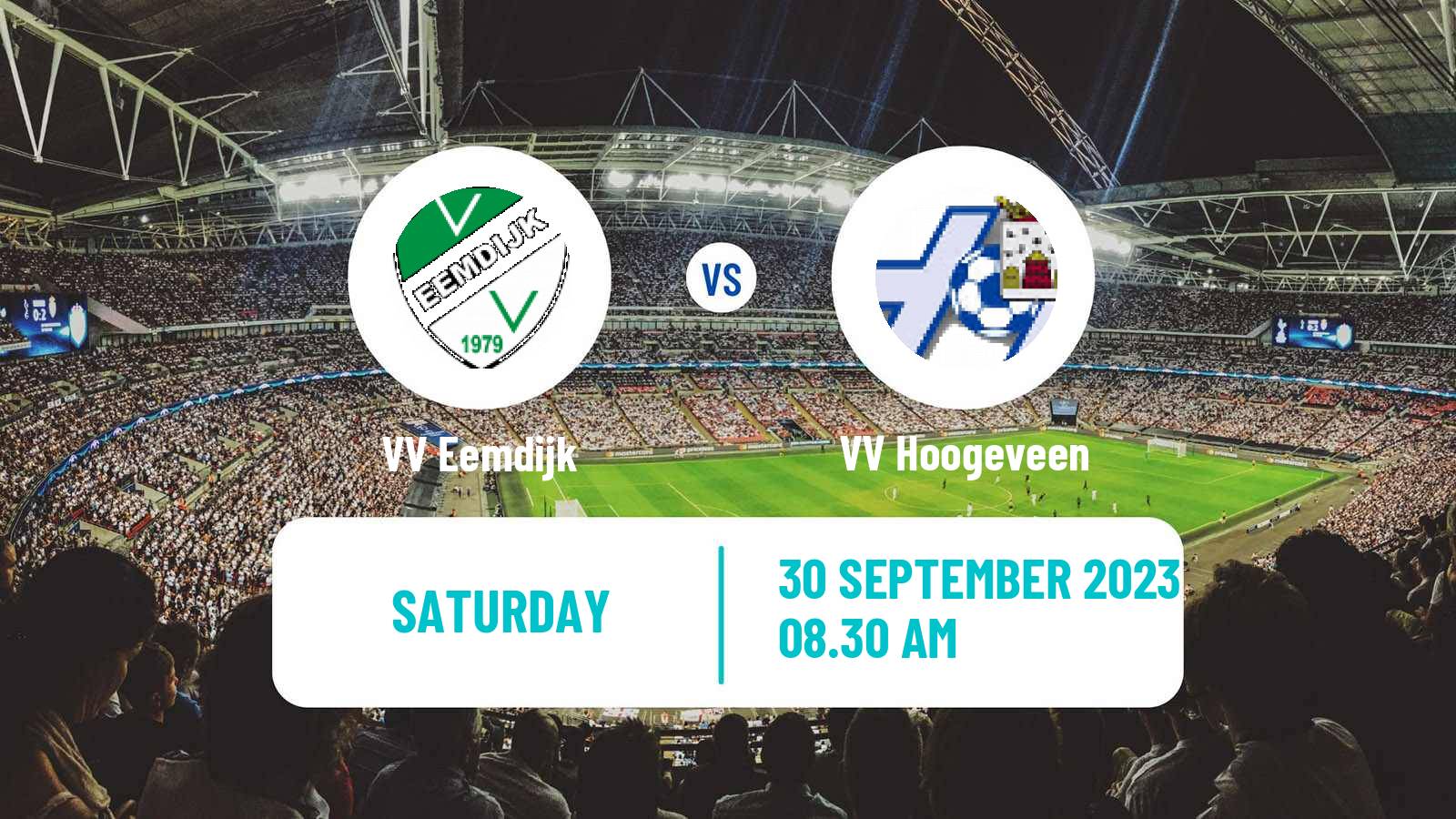 Soccer Dutch Derde Divisie Eemdijk - Hoogeveen