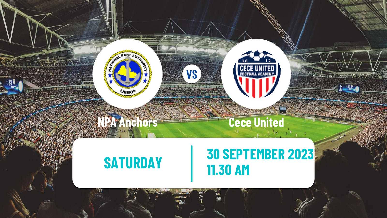 Soccer Liberian First Division NPA Anchors - Cece United