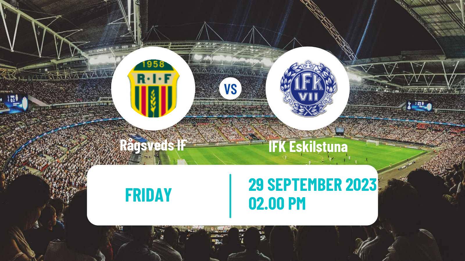 Soccer Swedish Division 2 - Södra Svealand Rågsved - IFK Eskilstuna