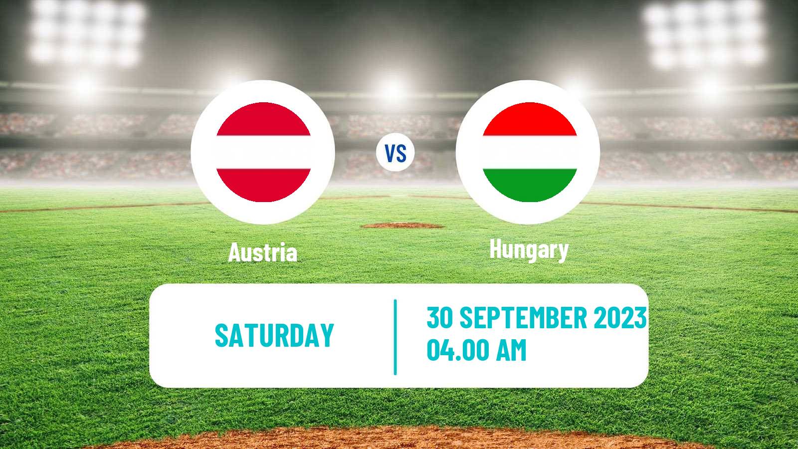 Baseball European Championship Baseball Austria - Hungary