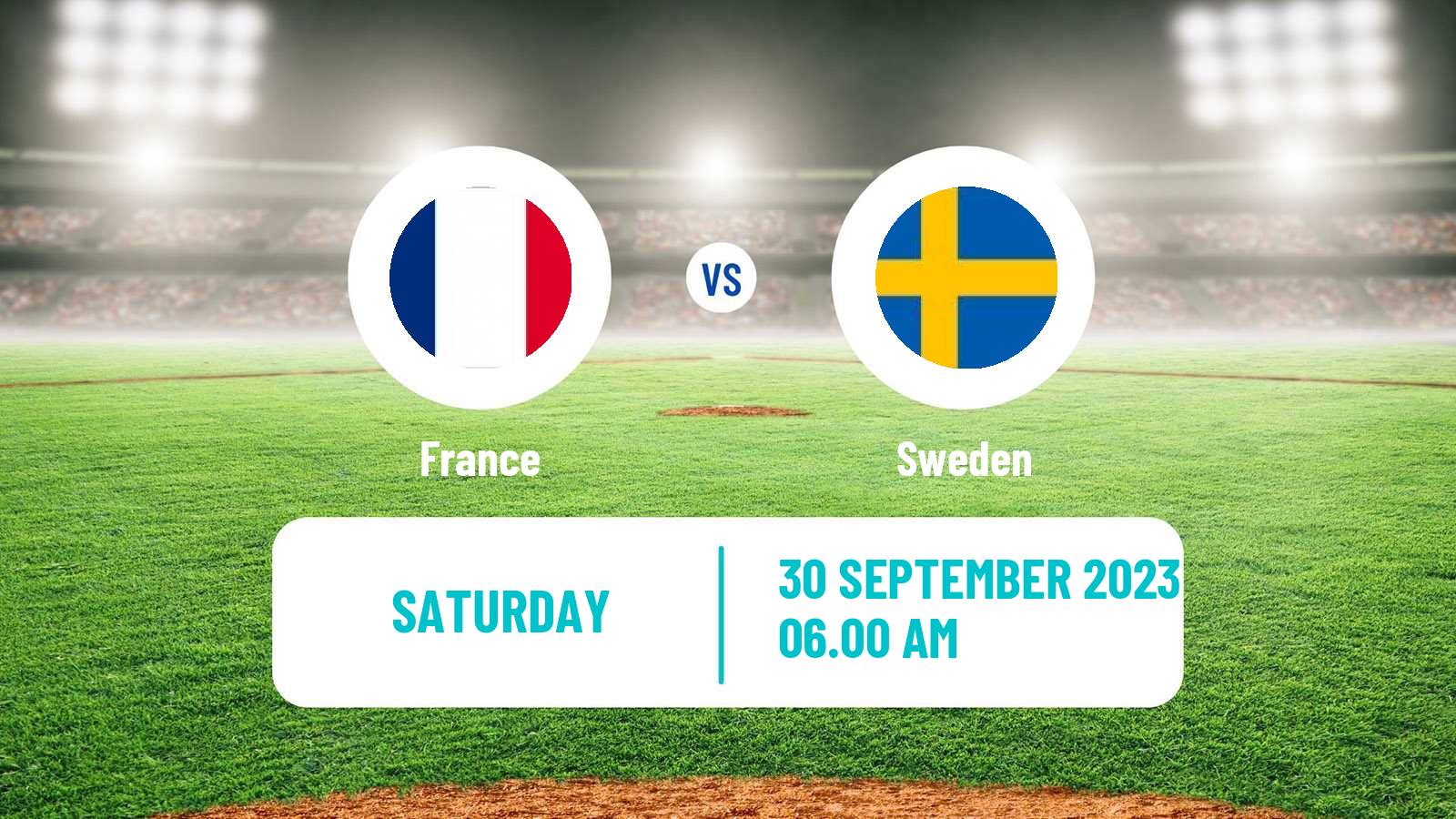 Baseball European Championship Baseball France - Sweden