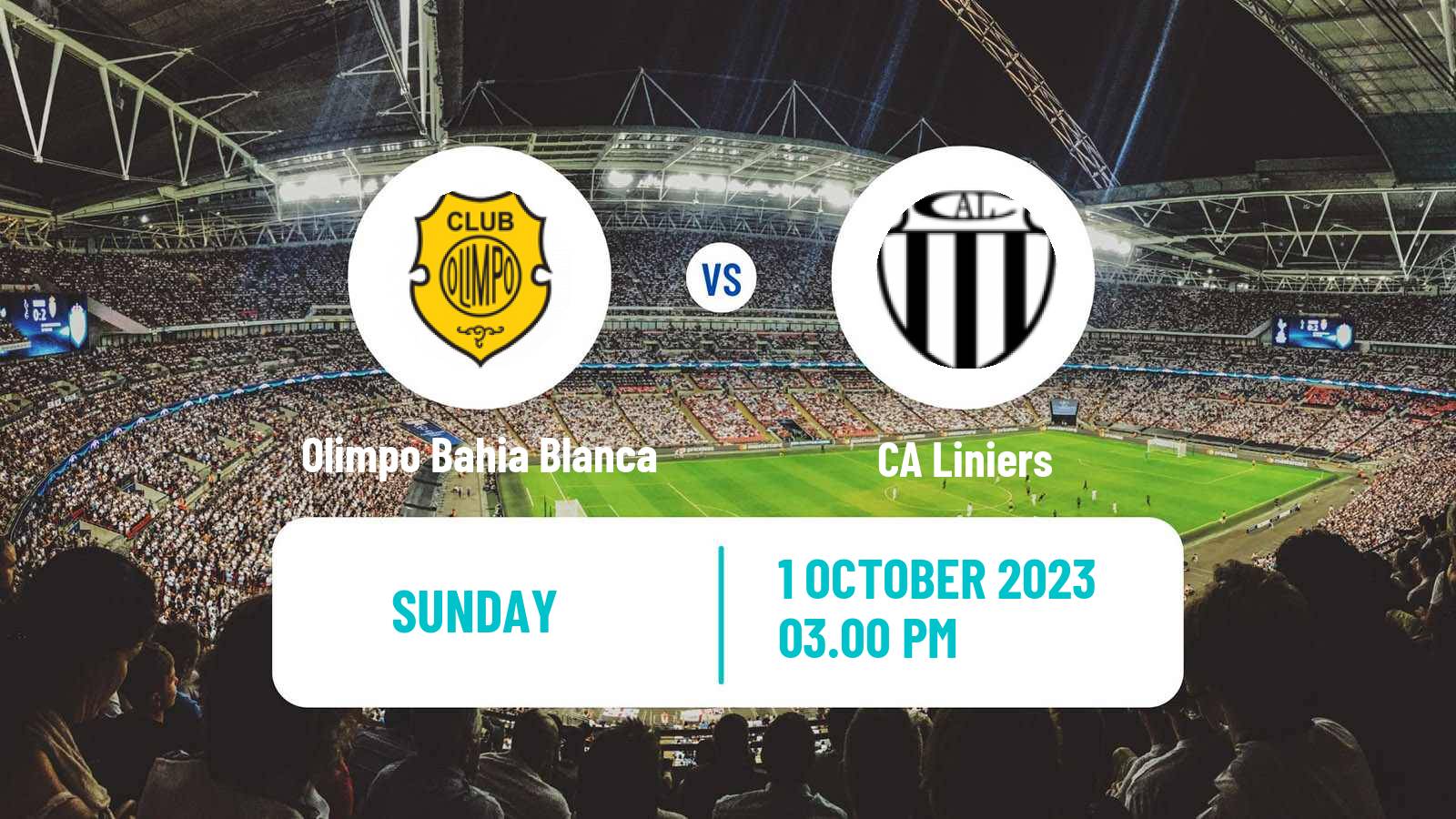 Soccer Argentinian Torneo Federal Olimpo Bahia Blanca - CA Liniers