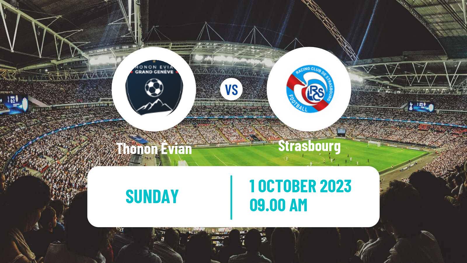 Soccer French Division 2 Women Thonon Évian - Strasbourg