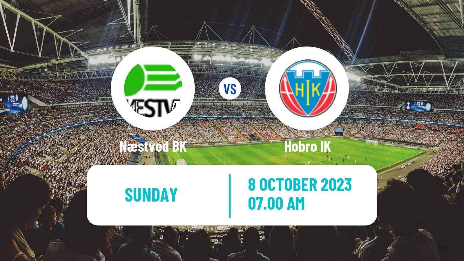 Soccer Danish 1 Division Næstved BK - Hobro