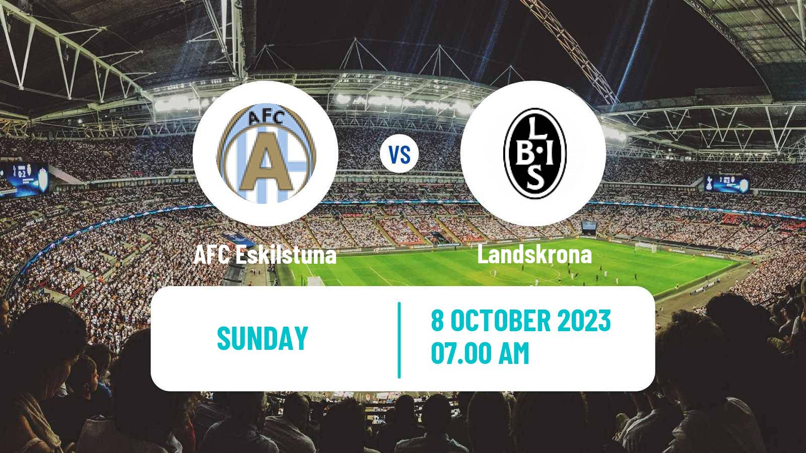Soccer Swedish Superettan AFC Eskilstuna - Landskrona