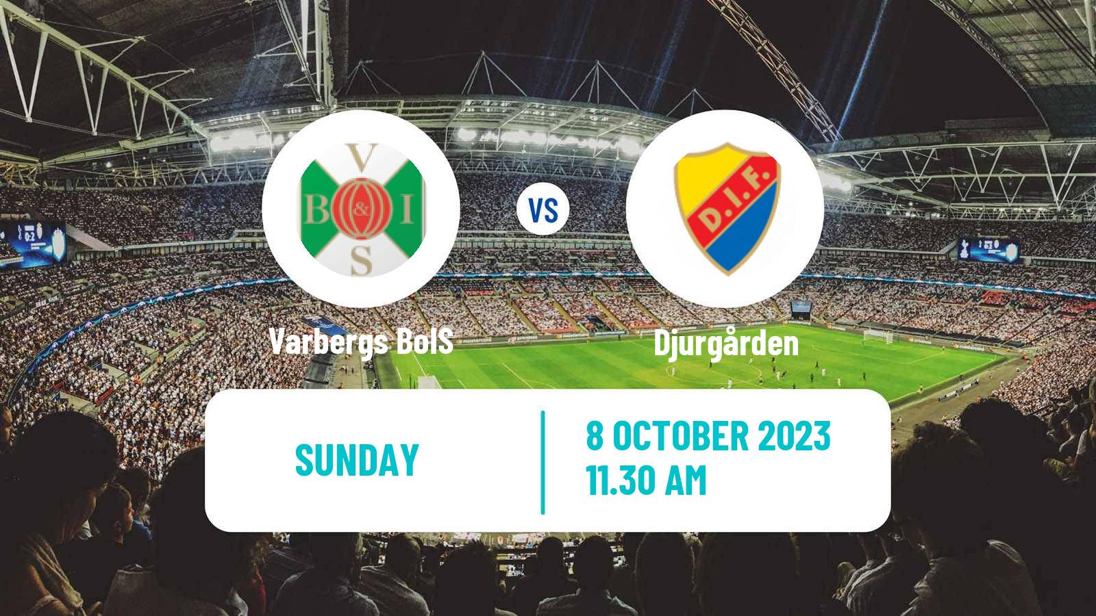 Soccer Swedish Allsvenskan Varbergs BoIS - Djurgården
