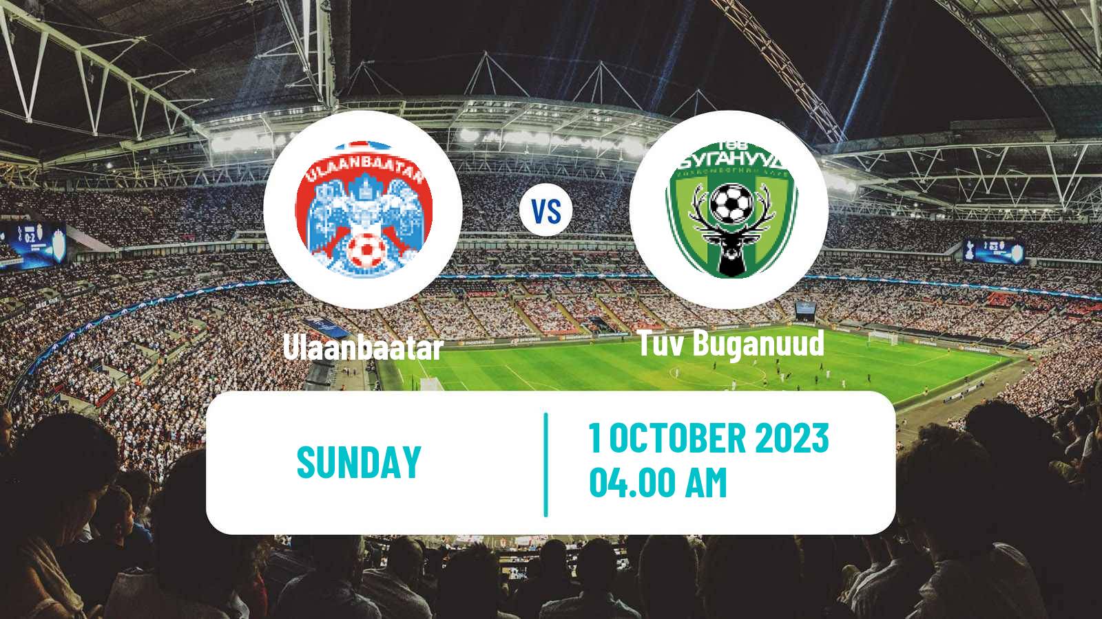 Soccer Mongolian Premier League Ulaanbaatar - Tuv Buganuud