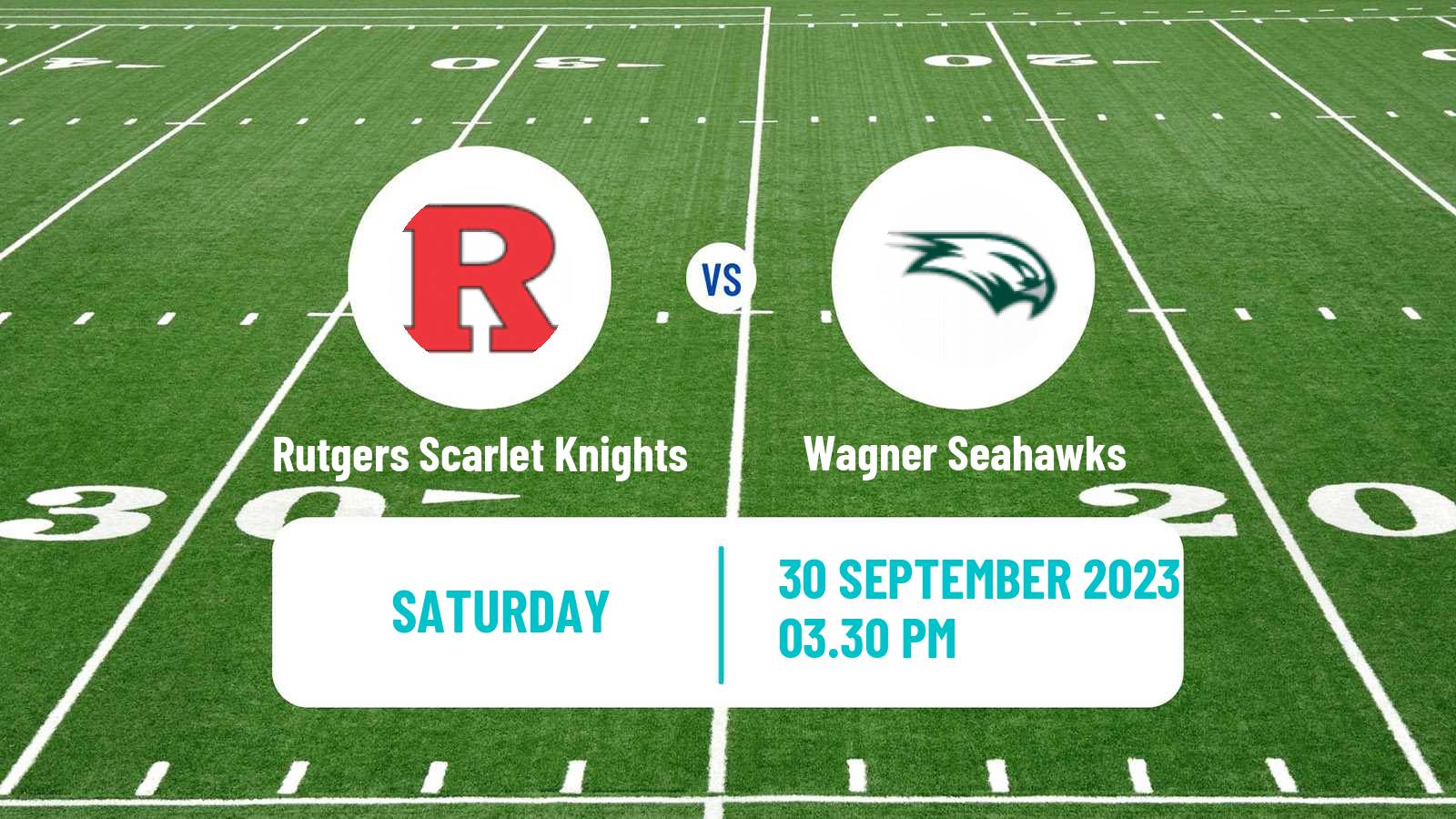 American football NCAA College Football Rutgers Scarlet Knights - Wagner Seahawks