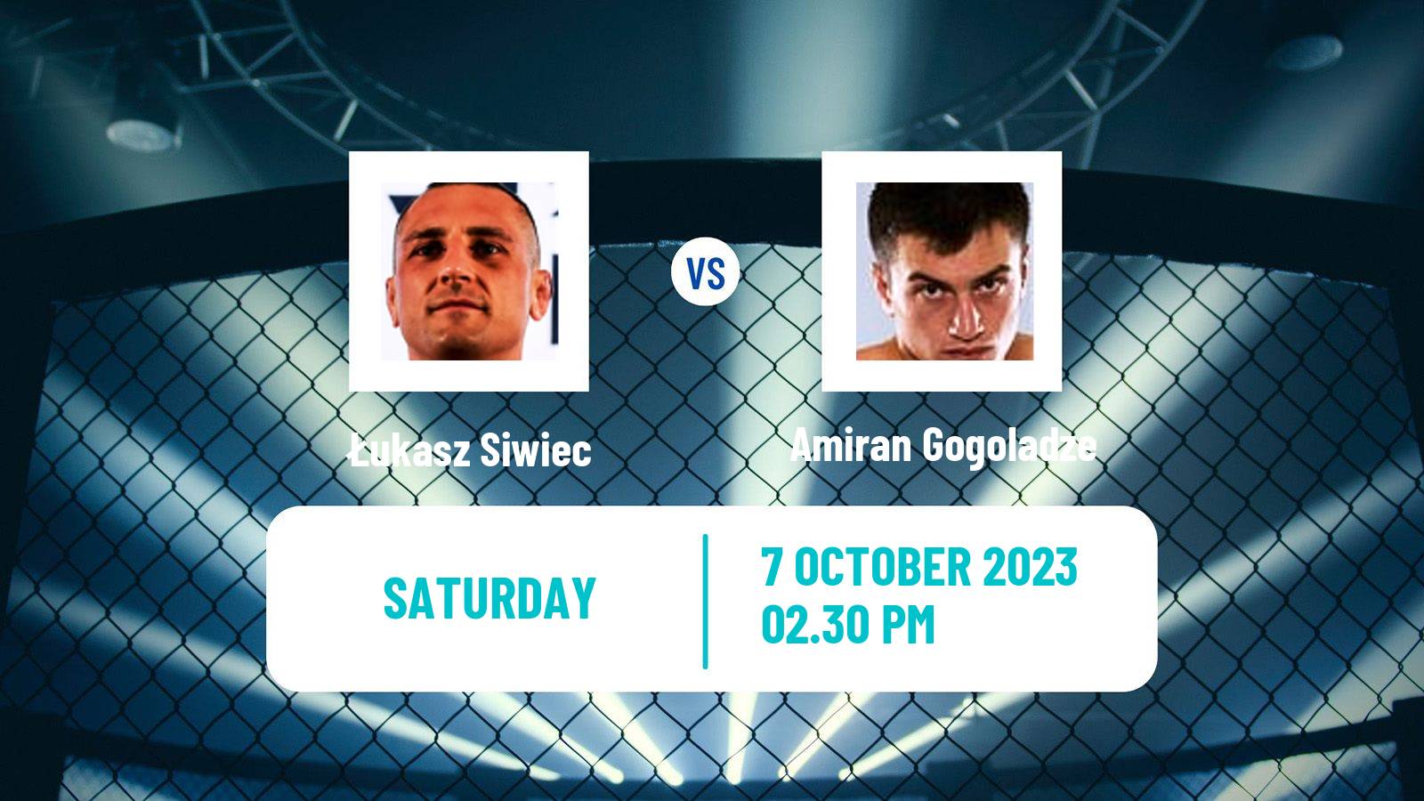 MMA Welterweight Oktagon Men Łukasz Siwiec - Amiran Gogoladze
