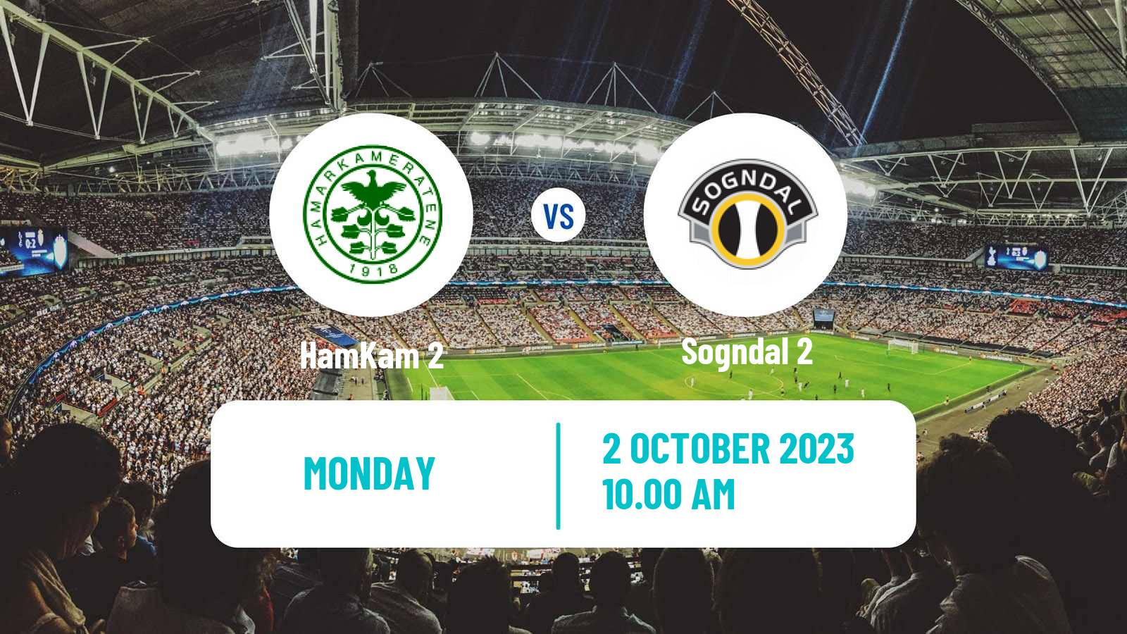 Football Norwegian Division 3 - Group 2 HamKam 2 - Sogndal 2