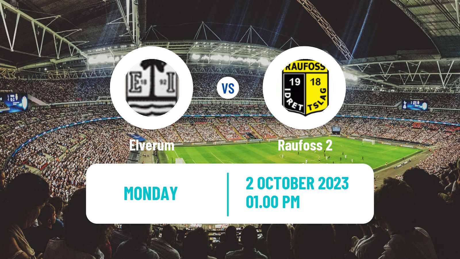 Football Norwegian Division 3 - Group 2 Elverum - Raufoss 2