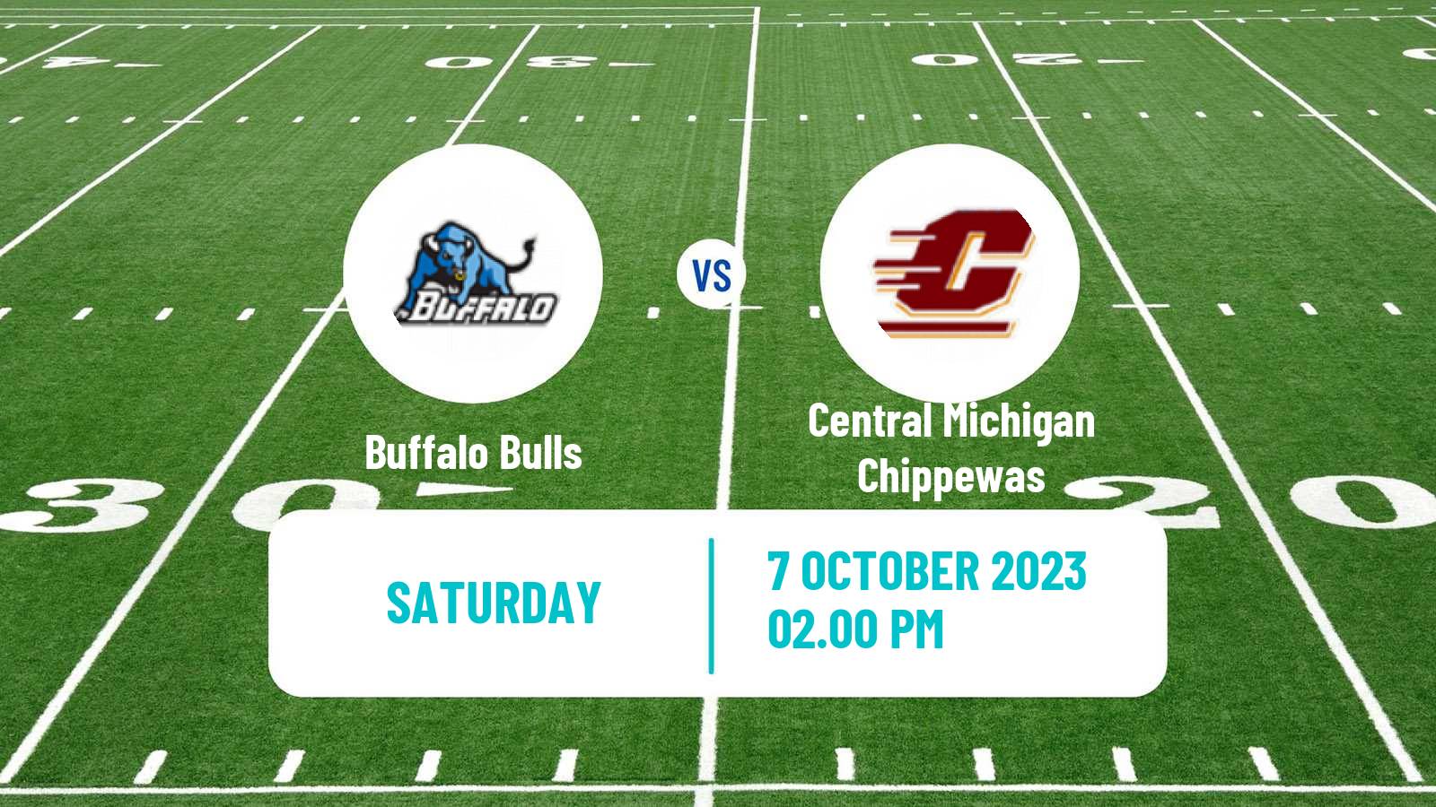 American football NCAA College Football Buffalo Bulls - Central Michigan Chippewas