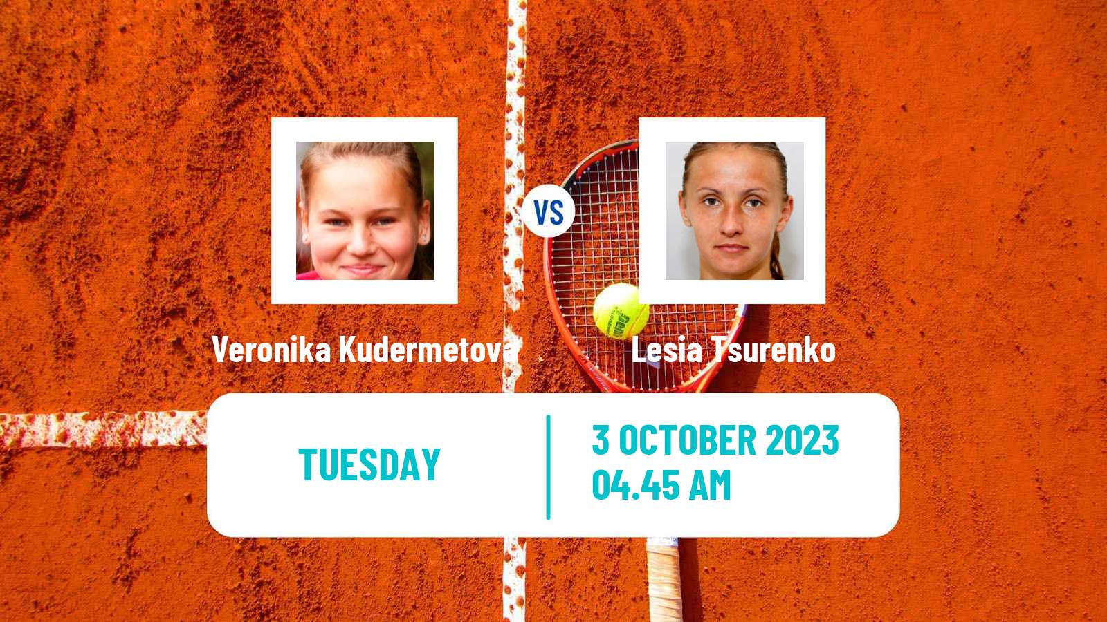 Tennis WTA Beijing Veronika Kudermetova - Lesia Tsurenko