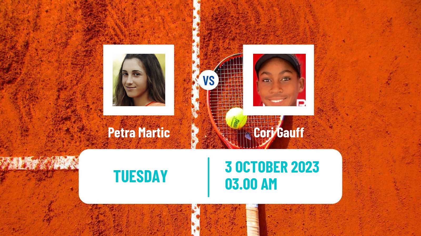 Tennis WTA Beijing Petra Martic - Cori Gauff