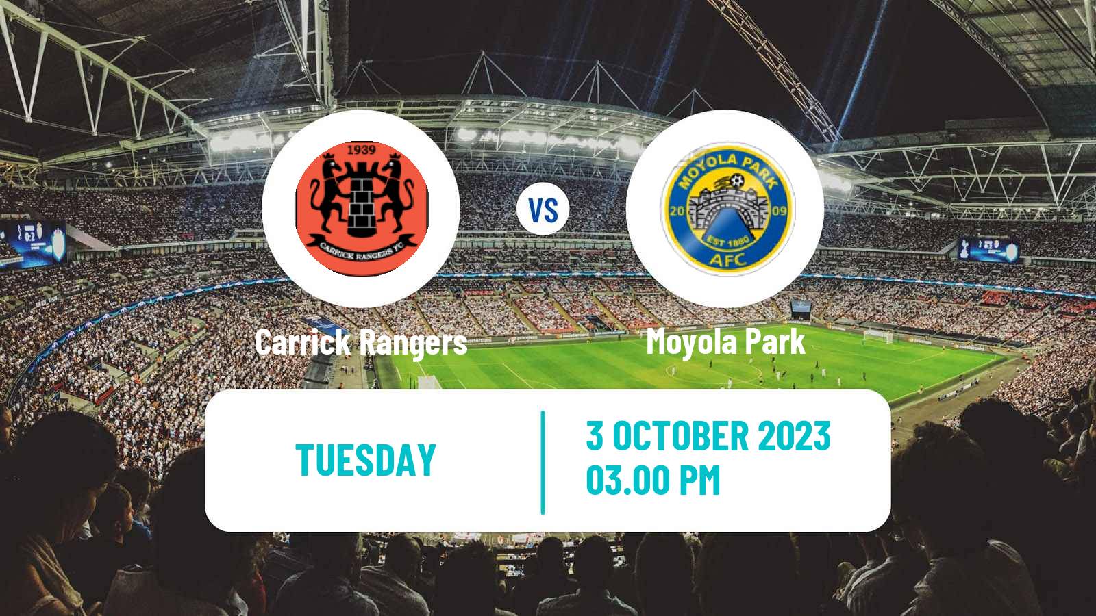 Soccer Northern Irish League Cup Carrick Rangers - Moyola Park