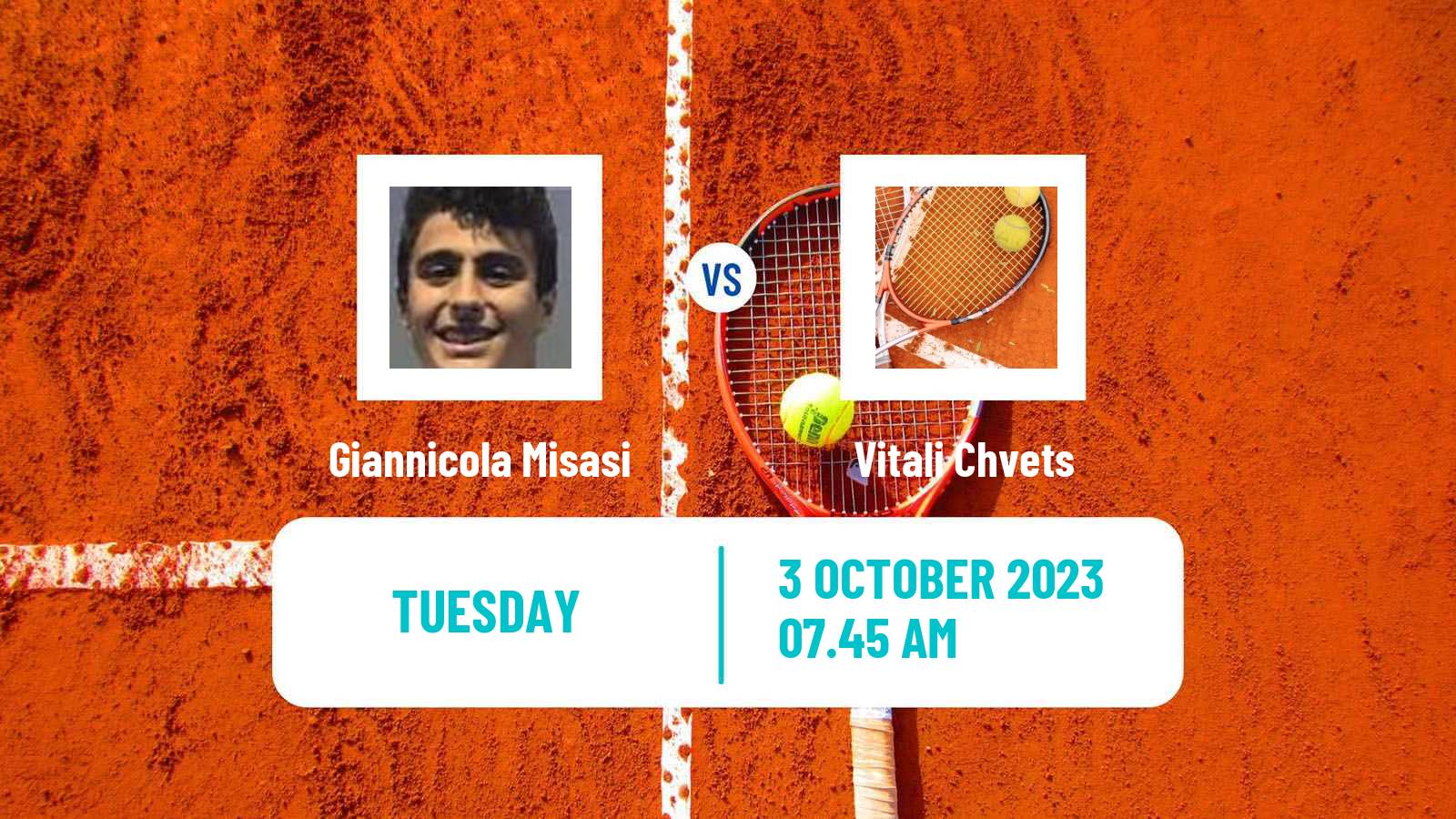 Tennis ITF M25 Santa Margherita Di Pula 8 Men Giannicola Misasi - Vitali Chvets