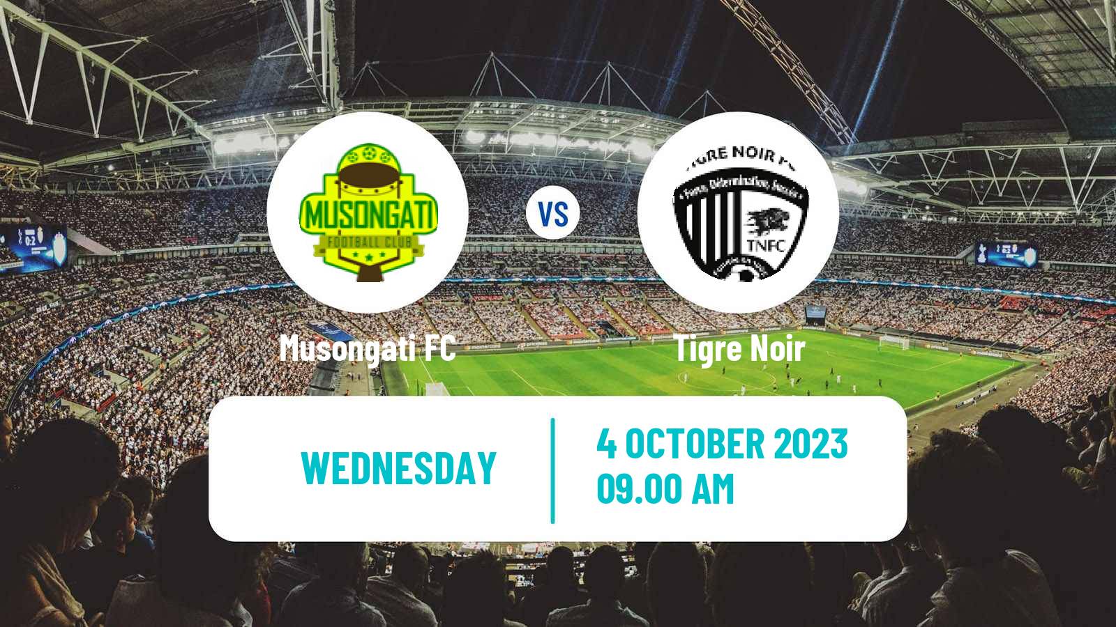 Soccer Burundi Premier League Musongati - Tigre Noir
