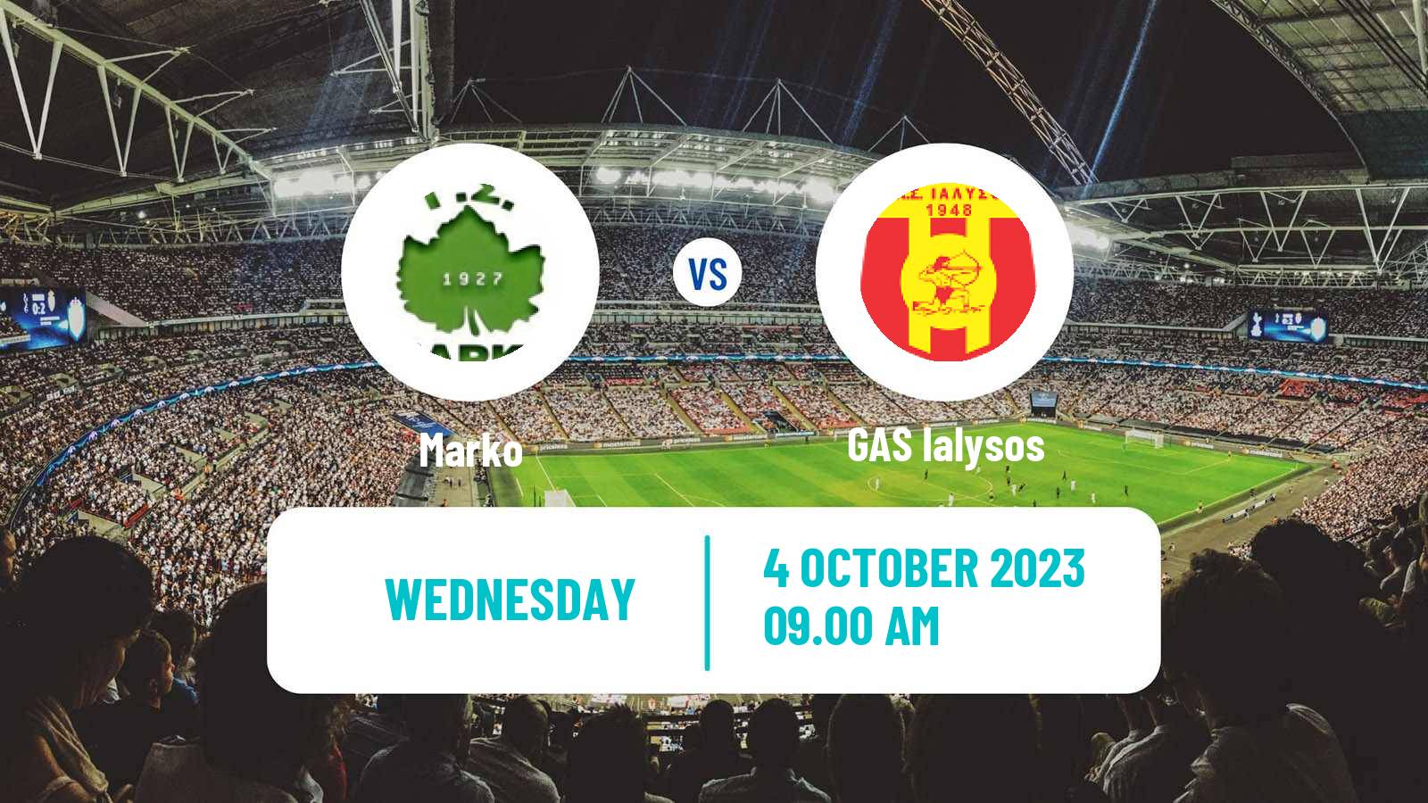 Soccer Greek Gamma Ethniki - Group 3 Marko - GAS Ialysos