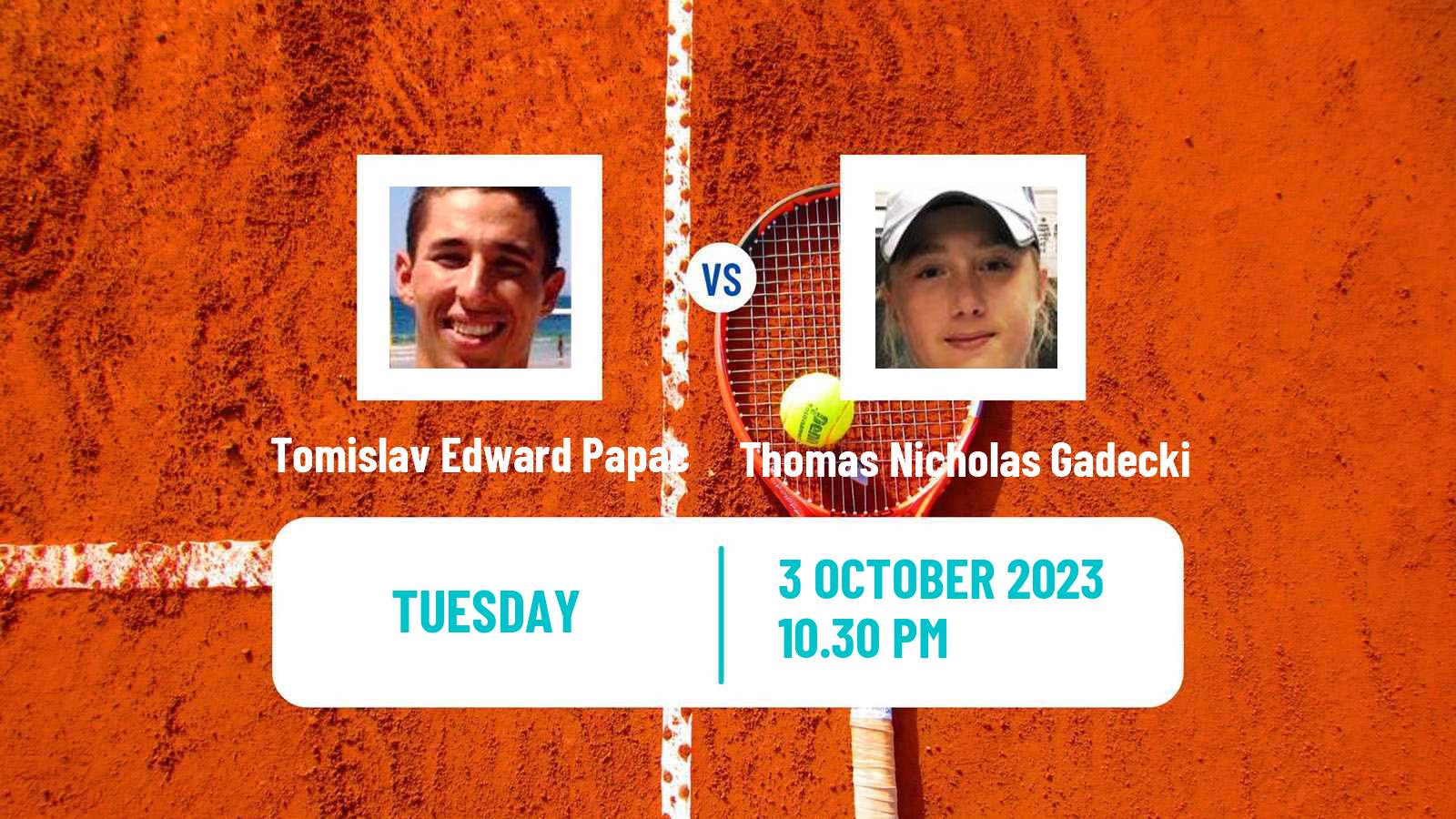 Tennis ITF M25 Cairns Men Tomislav Edward Papac - Thomas Nicholas Gadecki