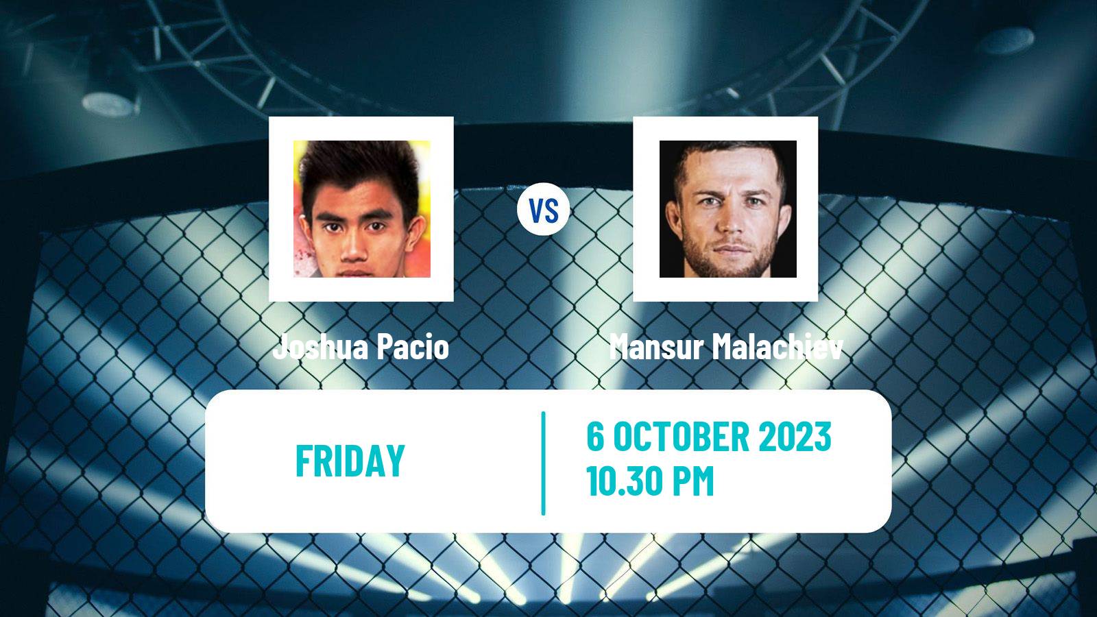 MMA Strawweight One Championship Men Joshua Pacio - Mansur Malachiev