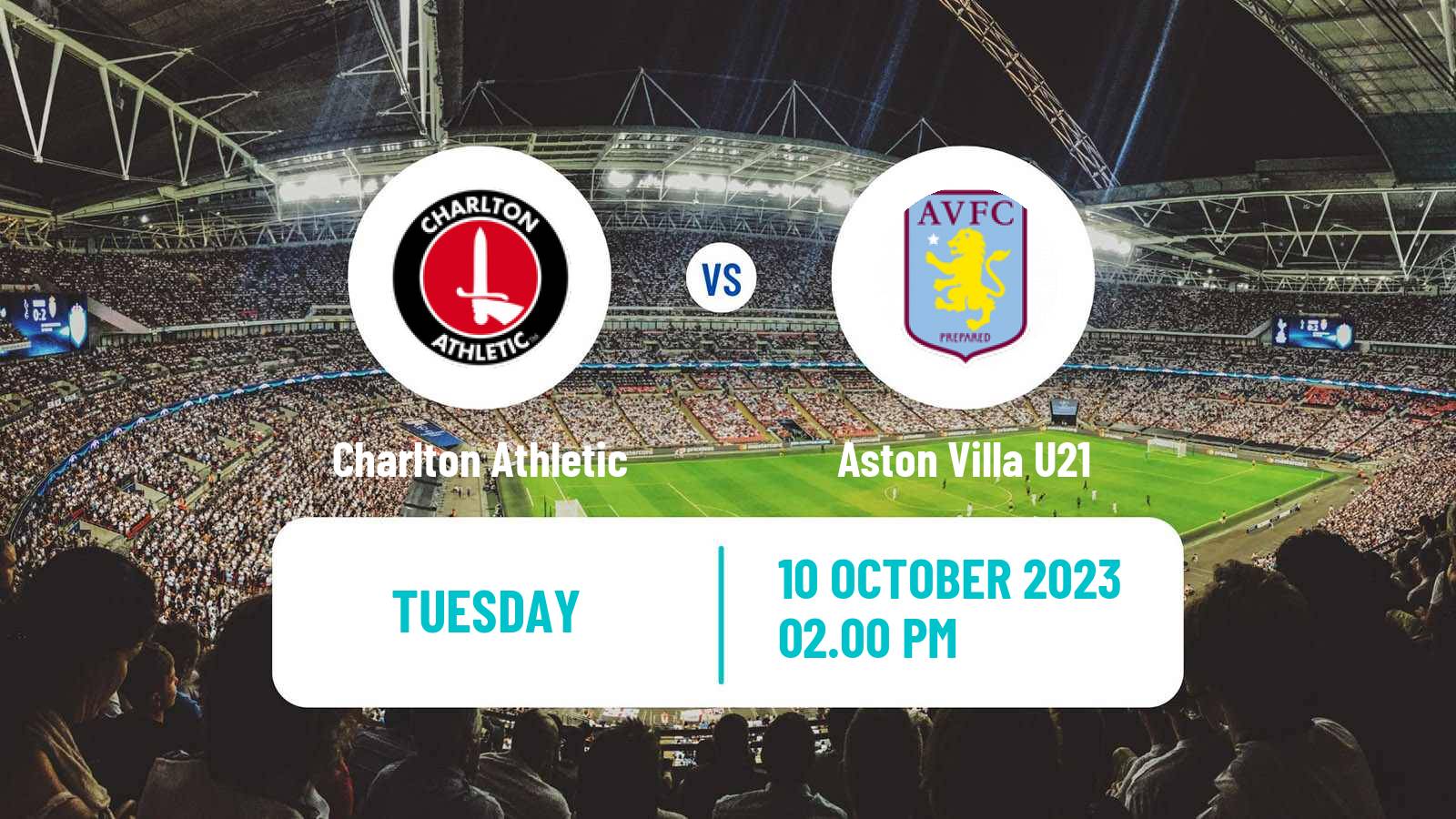 Soccer English EFL Trophy Charlton Athletic - Aston Villa U21