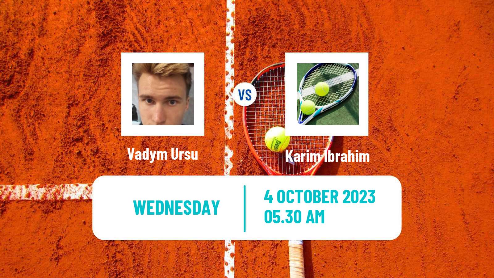 Tennis ITF M15 Sharm Elsheikh 22 Men Vadym Ursu - Karim Ibrahim