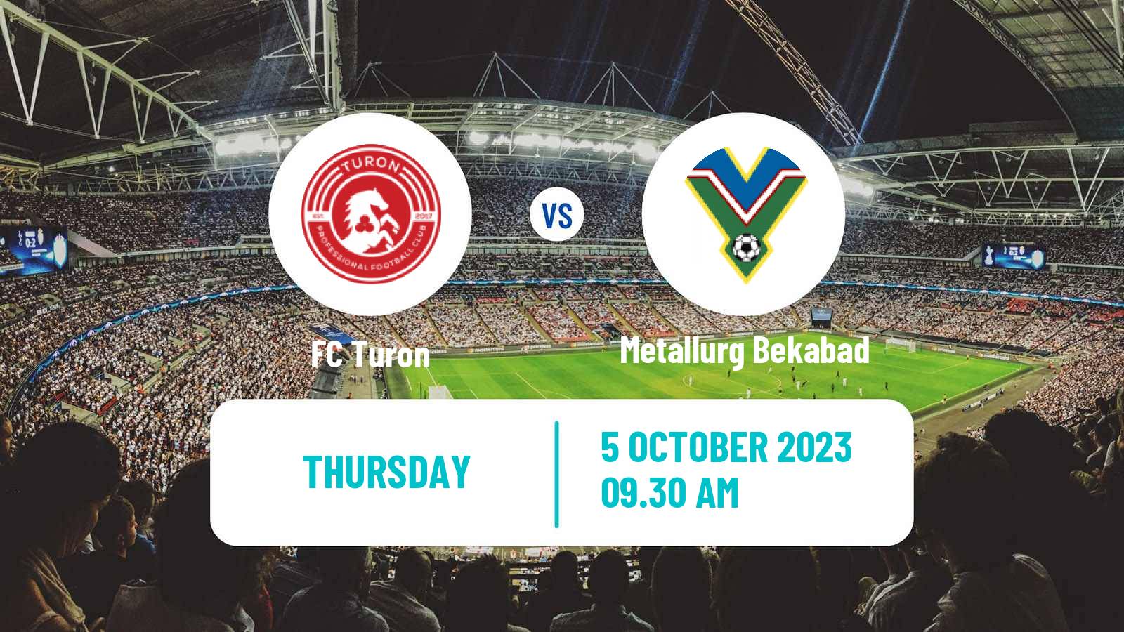 Soccer Uzbek League Turon - Metallurg Bekabad