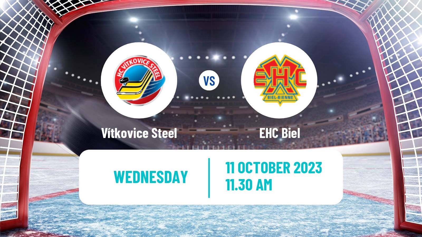 Hockey Champions League Ice Hockey Vítkovice Steel - Biel
